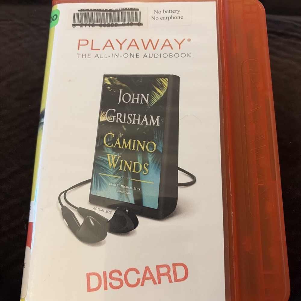 Playaway Audiobook Ex Library Camino Winds By John Grisham